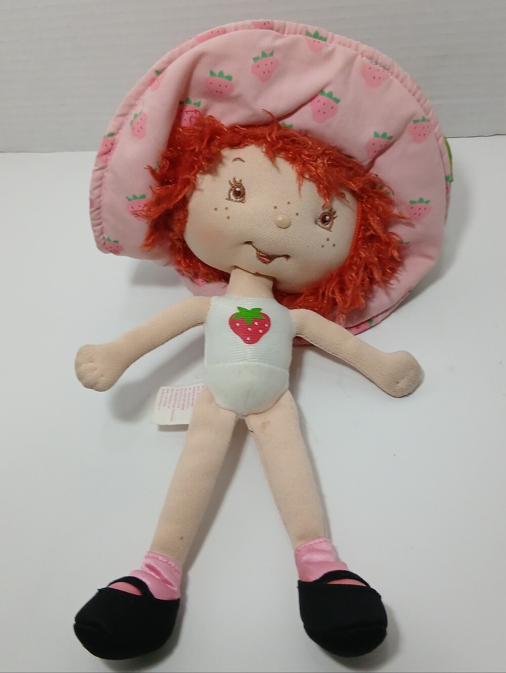 Vintage Strawberry Shortcake Rag Doll Toy 11 Inches READ